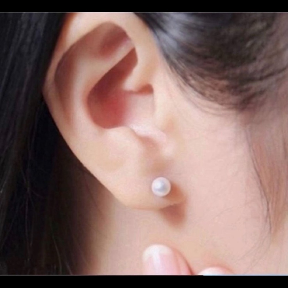 CULTURED PEARL 925 STERLING SILVER EARRINGS